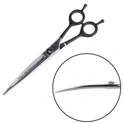 Pelsplejeredskaber^Ollipet Mat Black groomingsaks | Buet 7,5