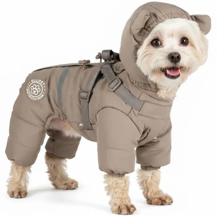 Julekurven|❄️Klar Til Vintervejret^Ollipet Mini Grizzly Bear Flyverdragt Khaki