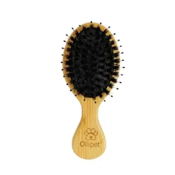 Pelsplejeredskaber^Ollipet Natural Mini Bambusbørste | Mix Brush