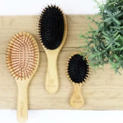 Pelsplejeredskaber^Ollipet Natural Mini Bambusbørste | Mix Brush