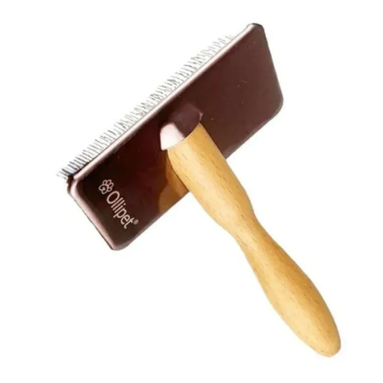 Pelsplejeredskaber^Ollipet Professional Slicker Brush | u. dupper Steel Black