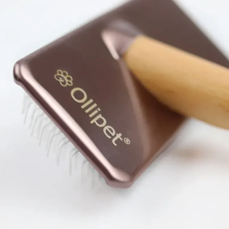 Pelsplejeredskaber^Ollipet Professional Slicker Brush | u. dupper Steel Black