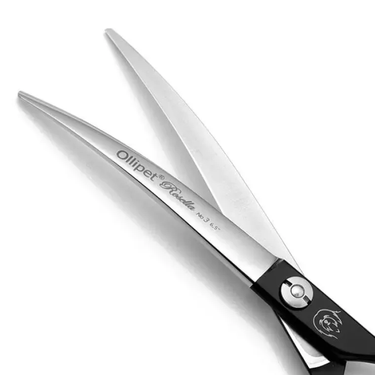 Pelsplejeredskaber^Ollipet Rosella Buet Groomingsaks no.3 | 6,5"