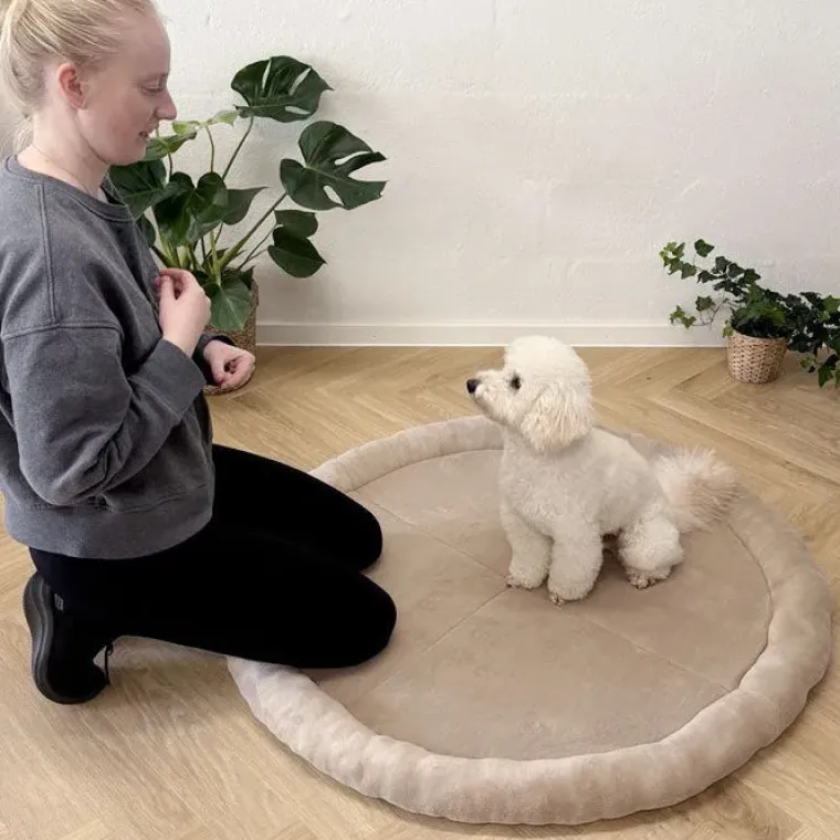 Til Opdrættere|Hvalpegård^Ollipet rund madras | Wellnessfleece