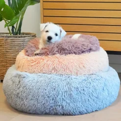 Separationsangst|Nytårskurven^Ollipet Soft Cloud Donut Hvalpeseng Lyseblå