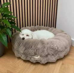 Hundesenge^Ollipet Soft Wave Luksus Donutseng | Khaki
