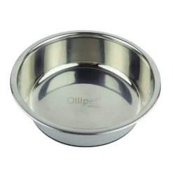 Madskål Og Vandskål^Ollipet Stainless steel bowl anti-slip