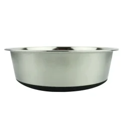 Madskål Og Vandskål^Ollipet Stainless steel bowl anti-slip
