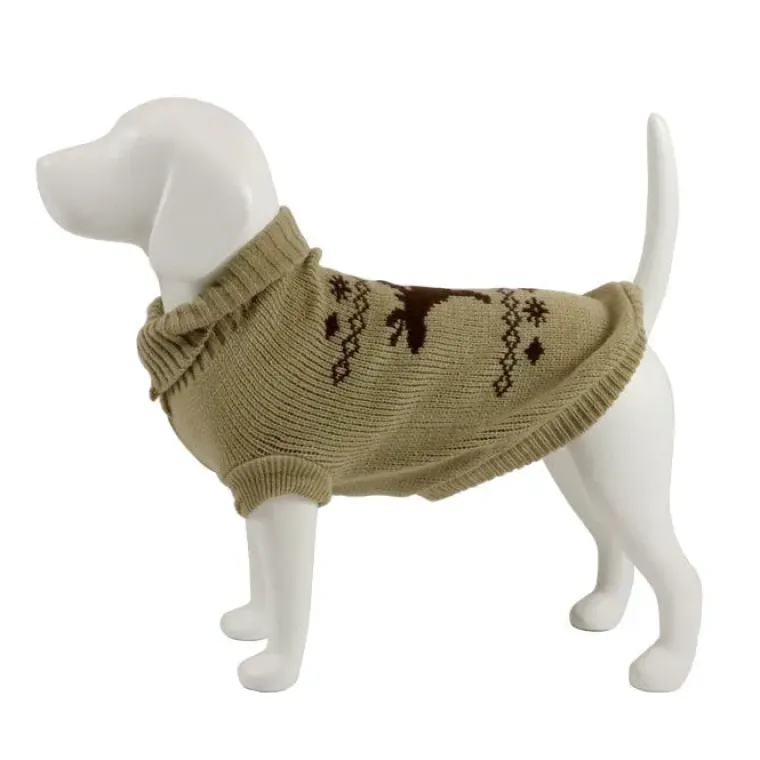 Julekurven|Hundetøj^Ollipet sweater m. rensdyr