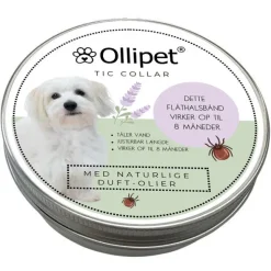 Hundehalsbånd|Hundeferien^Ollipet Tic Collar | Naturlig Flåthalsbånd