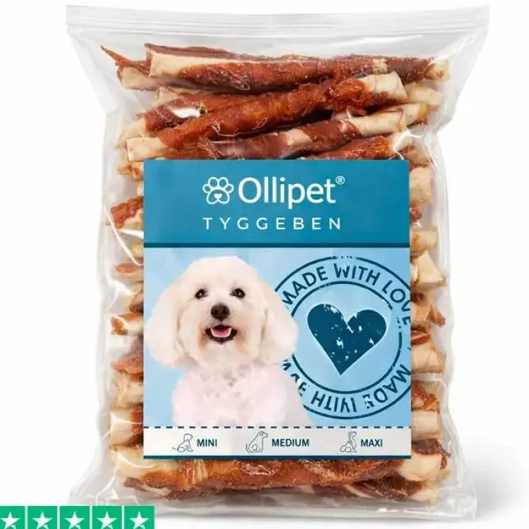 Godbidder Og Gnaveben^Ollipet Twisted Duck | 350g
