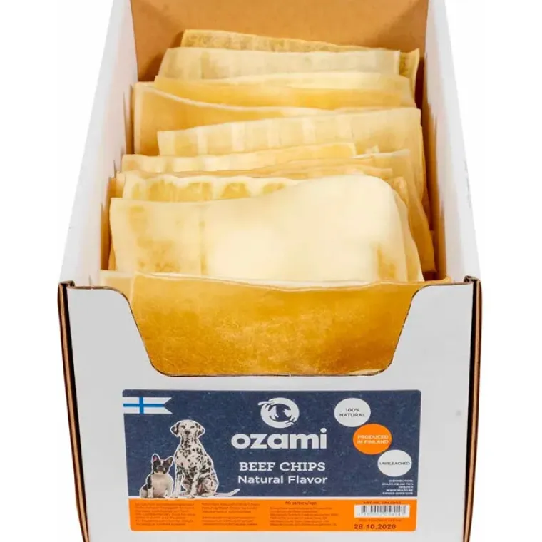 Godbidder & Smagsvarianter|Godbidder Og Gnaveben^Ozami Premium Beef Chips | 1 stk.
