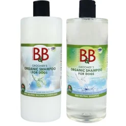 Hundeshampoo Og Hundebalsam^ Pakketilbud | B&B Parfumefri hundeshampoo og balsamsæt | 750ml