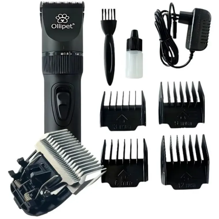 Hundetrimmere Og Klippemaskiner^ Pakketilbud | Ollipet Ceramic Pro Clipper m. Ekstra Skær