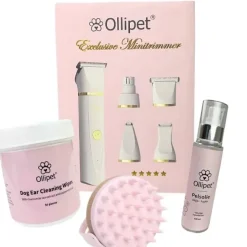 Pelsplejeredskaber|Groomingsæt^ Pakketilbud | Ollipet Lyserøde pelsfavoritter