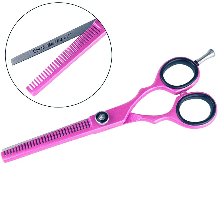 Pelsplejeredskaber|Lyserøde Favoritter^ Pakketilbud | Ollipet Metal Pink saksesæt 5,5"