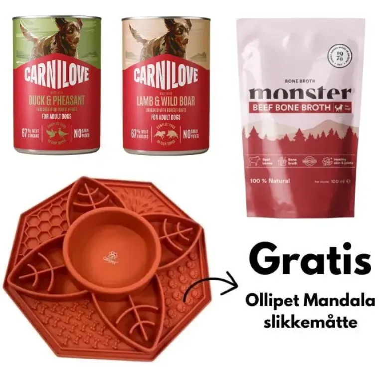 Aktivitetslegetøj Til Hunde|Hundelegetøjssæt^ Pakketilbud | Stimuleret fodersæt med gratis slikkeplade