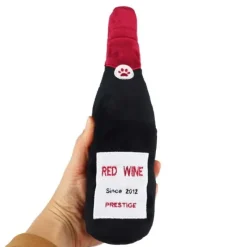 Ollipet Hundelegetøj|Plyslegetøj Til Hunde^Ollipet Red wine Plysflaske