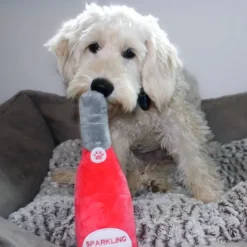 Julekurven|Plyslegetøj Til Hunde^Ollipet Rose Sparkling plysflaske