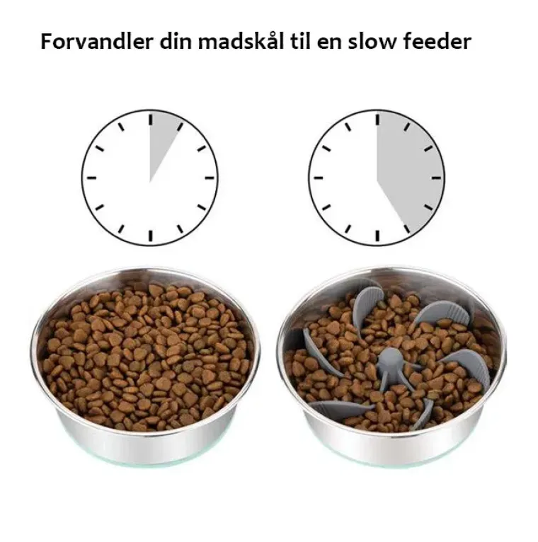 Madskål Og Vandskål^Ollipet Silikone slow feeder indsats