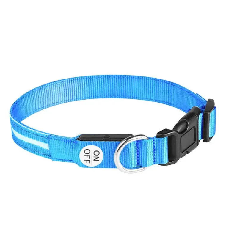 Hundehalsbånd|Løbeturen^Cotonshoppen The Dots LED Collar | Halsbånd med LED lys