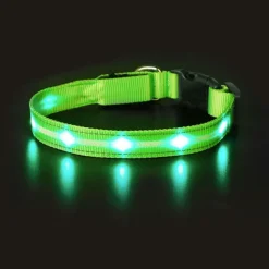 Hundehalsbånd|Løbeturen^Cotonshoppen The Dots LED Collar | Halsbånd med LED lys
