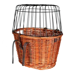 Hundeferien|Cykelkurv Til Hund^Trixie cykelkurv naturflet med gitter