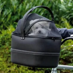 Hundeferien^Trixie Front Cykelkurv m. Regnslag | 2i1