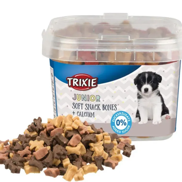 Hvalpegodbidder Og Gnaveben|Godbidder Og Gnaveben^Trixie Junior Soft Snack Bones +calcium | 140g