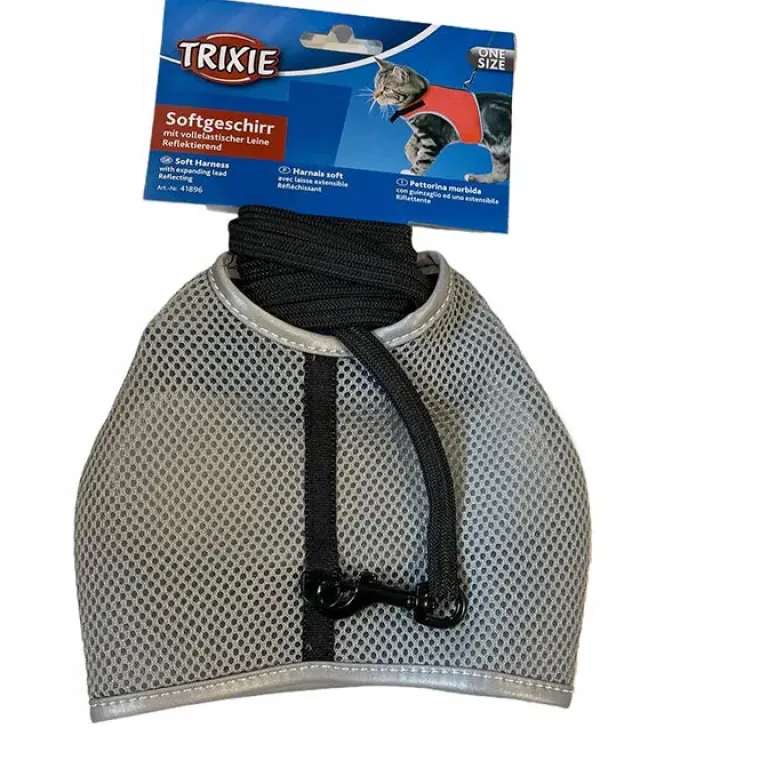 Halsbånd, Liner Og Seler^Trixie kattesele Sort