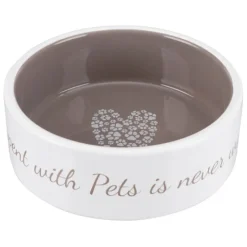 Hvalpe Accessories|Madskål Og Vandskål^Trixie Pet's Home hundeskål 300ml Gråbrun
