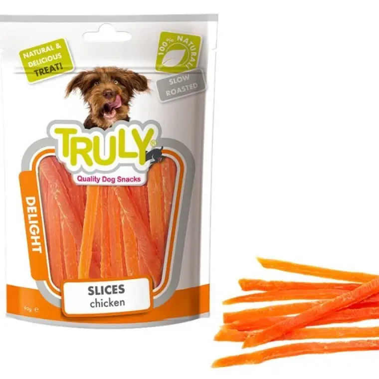 Godbidder Og Gnaveben^Truly Dog Chicken Slices | 90g