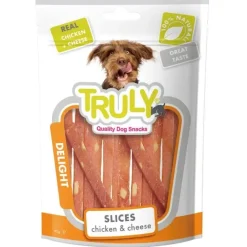 Godbidder Og Gnaveben^Truly Dog Slices Chicken & Cheese | 90g