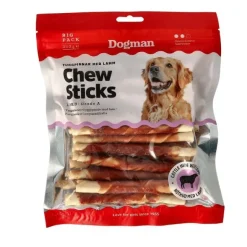 Godbidder Og Gnaveben^Dogman Tyggestænger med Lam 12,5cm | 25 Stk.