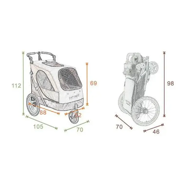 Udstillingsvogne Og Tilbehør^Petstro Udstillingsvogn Aventura XL