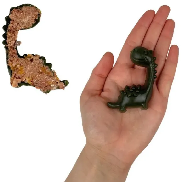 Godbidder Og Gnaveben^Flamingo Vegetar Snack Dino | Small | 1stk.