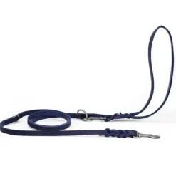 Hundesnor^Walk'it Dressurline læder/antik sølv | OUTLET Blå