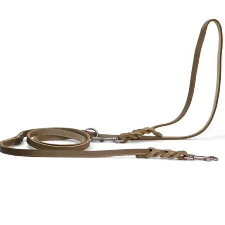 Hundesnor^Walk'it Dressurline læder/antik sølv | OUTLET Blå