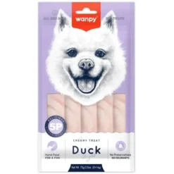 Hundemad^Wanpy Dog Creamy Lickable Duck |Vådfoder 70g
