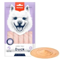 Hundemad^Wanpy Dog Creamy Lickable Duck |Vådfoder 70g