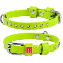 Hundehalsbånd^Collar/WauDog WauDog Glamour Halsbånd m. Sten | OUTLET
