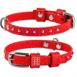 Hundehalsbånd^Collar/WauDog WauDog Glamour Halsbånd m. Sten | OUTLET