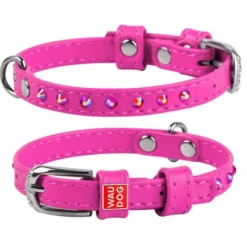Hundehalsbånd^Collar/WauDog WauDog Glamour Halsbånd m. Sten | OUTLET
