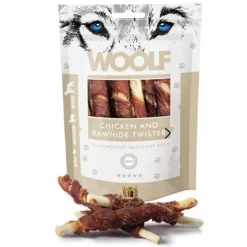 Godbidder Og Gnaveben^WOOLF Chicken and Rawhide Twister | 100g