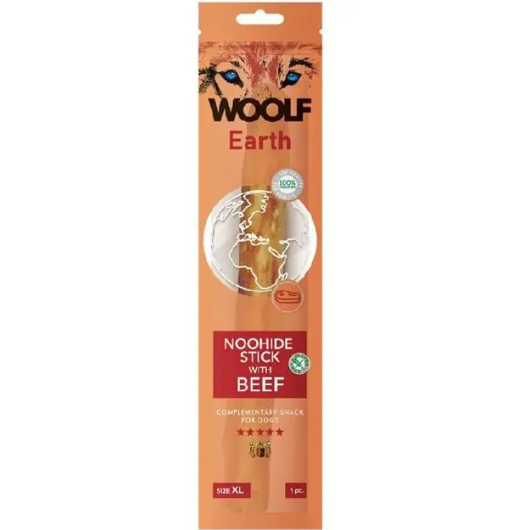 Godbidder Og Gnaveben^WOOLF Earth Noohide Sticks XL, Okse | 85g